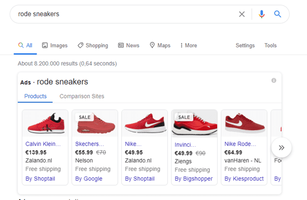 hoe werkt gratis google shopping